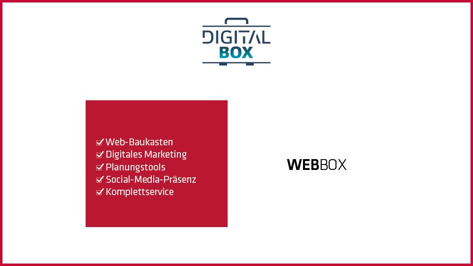 DTG DigitalBox: Tools der WebBox